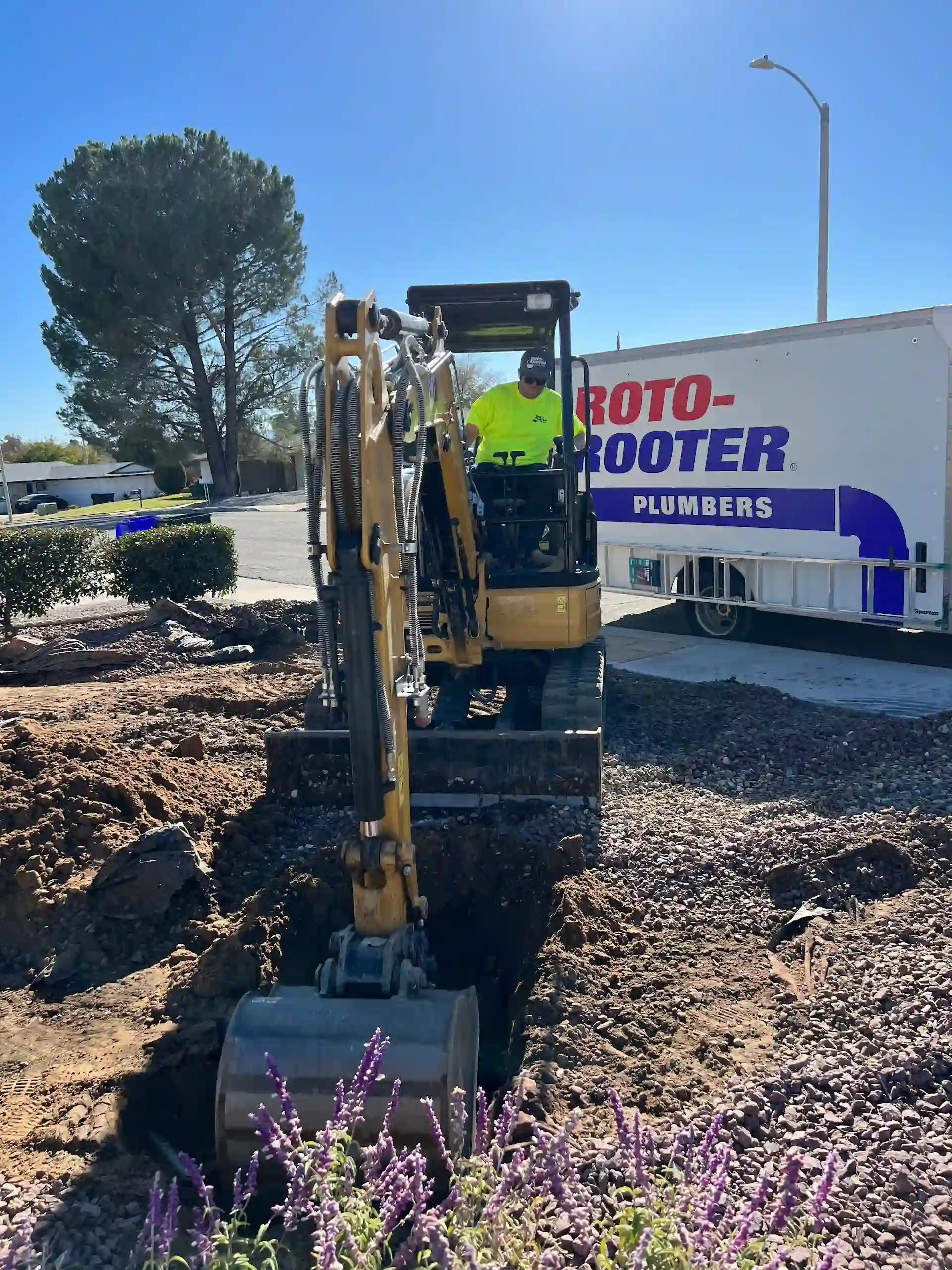 Water line leak repair at an Apple Valley home