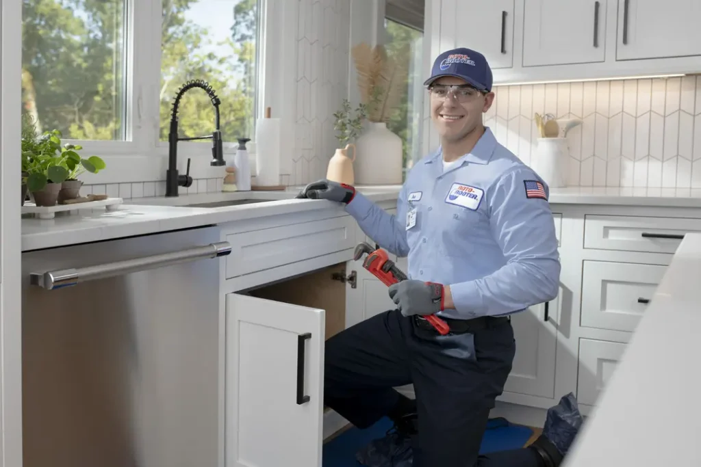 professional service beneath kitchen sink
