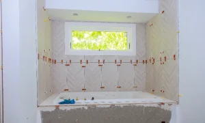 how to turn a shower into a tub