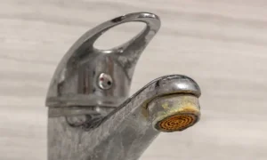 calcium build on faucet