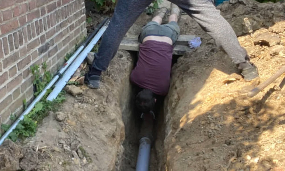 crack in sewer line