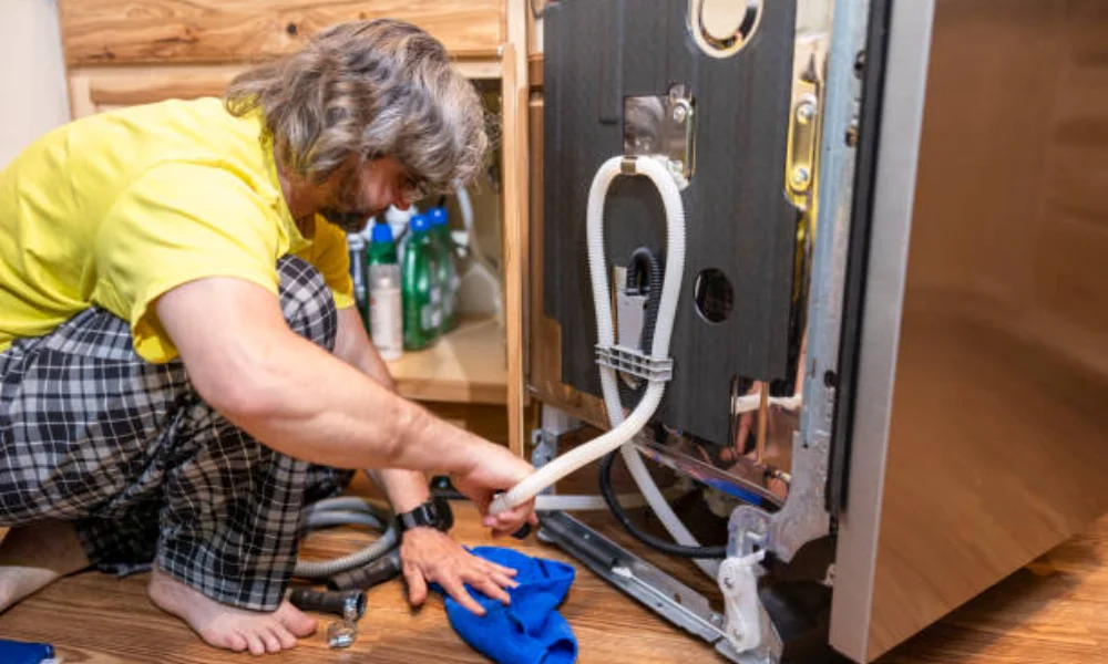 how to install dishwasher drain