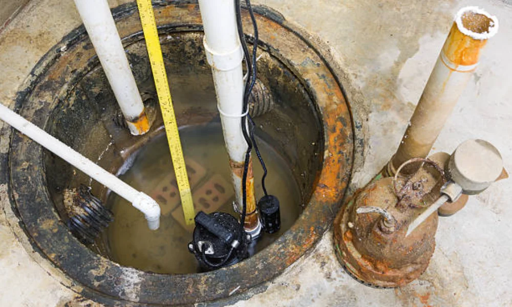 sump pump leaking