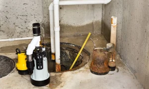 sump pump leak